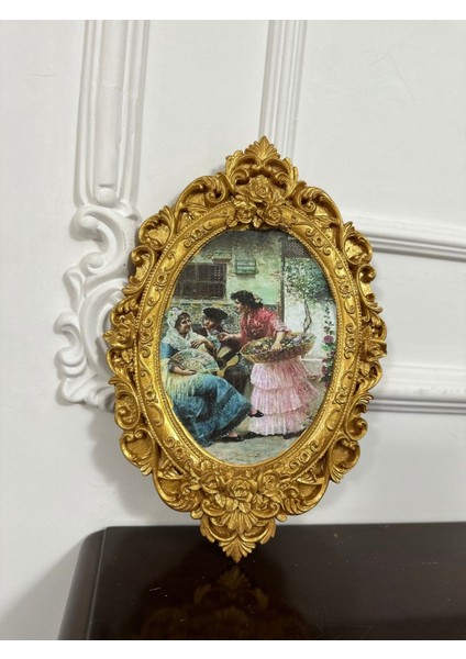 Duvar Tablo 3lü Set Dekoratif Duvar Süsü Dekopaj Teknikle 32CM