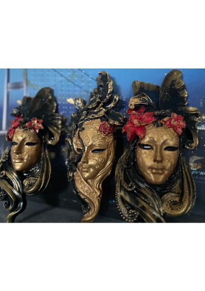 Maske Duvar Pano , 3lü Duvar Biblo 30CM modelleri