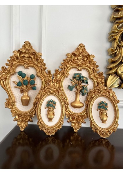 Dekoratif Duvar Tablosu 4lü Set Büyük 42CM Orta Boy 22CM modelleri