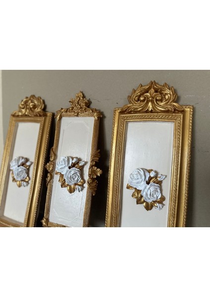 Çiçekli 3 Lü Duvar Tablosu fiyatları