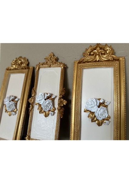 Çiçekli 3 Lü Duvar Tablosu indirimleri