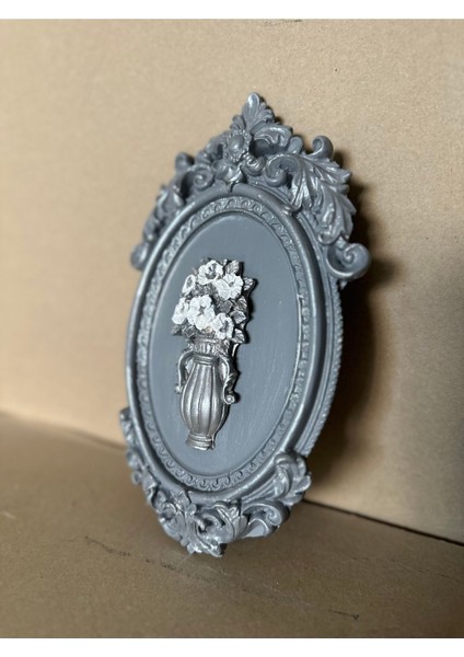 Çiçekli Dekoratif Duvar Tablosu 3 Lü Set 22CM modelleri