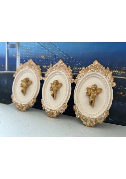 Melek Duvar Tablo 3lü Set 22CM fırsatları