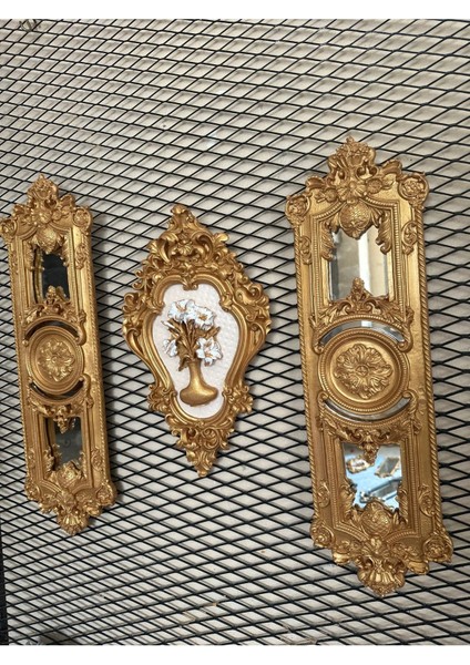 Ayna ve Tablo 3lü Set , El Yapımı 3lü Duvar Tablo modelleri