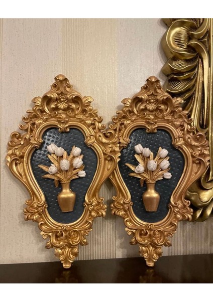 Çiçekli Duvar Tablosu 2li Set fiyatları