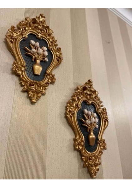 Çiçekli Duvar Tablosu 2li Set fırsatları