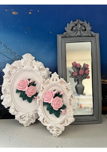 Dekoratif El Yapımı Duvar Tablo Set 3lü modelleri