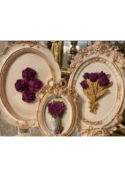 Tasarım Dekoratif Çerçeveli Duvar Tablosu 3 Lü Set fiyatları