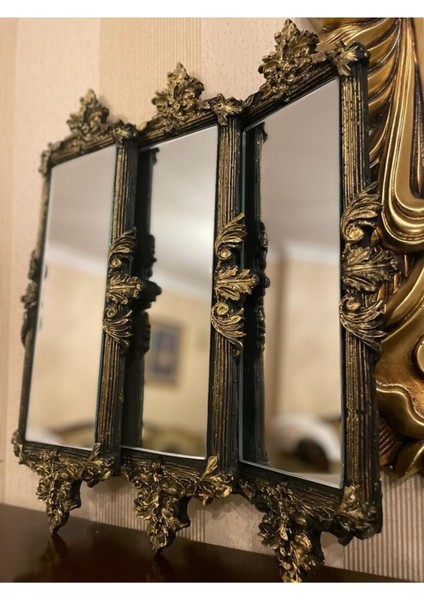 Duvar Aynası , Dekoratif 3 Lü Duvar Aynası 45CM fiyatları