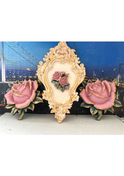 Tablo ve Duvar Gül 3lü Set ,tasarım Duvar Süsü fırsatları