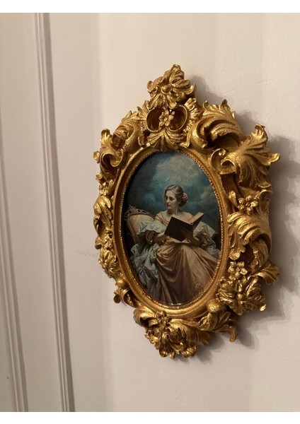 Vintage Tarzı El Yapımı Dekoratif Dekopaj Tablo 30CM