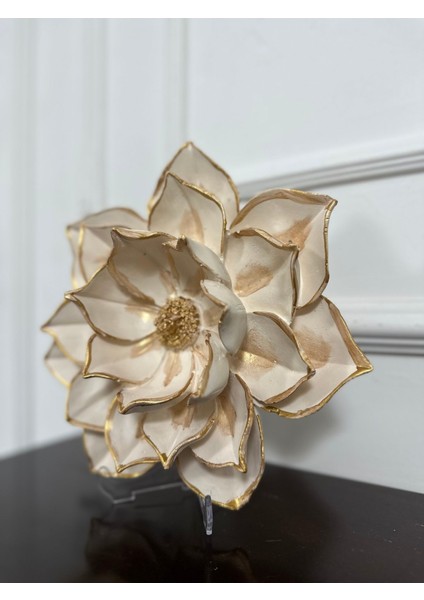 Lotus Çiçek Dekoratif Duvar Masa Süsü Büyük Model