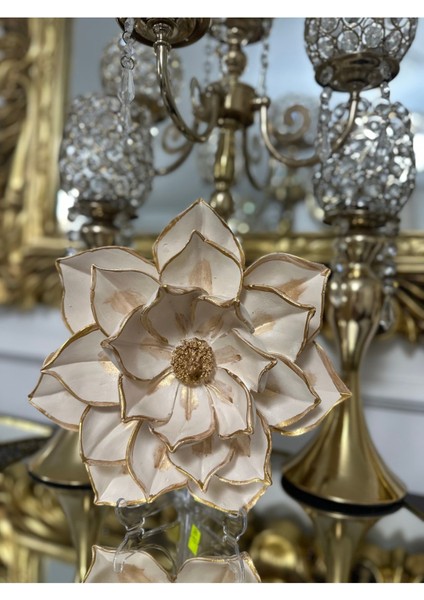 Lotus Çiçek Dekoratif Duvar Masa Süsü Büyük Model fırsatları