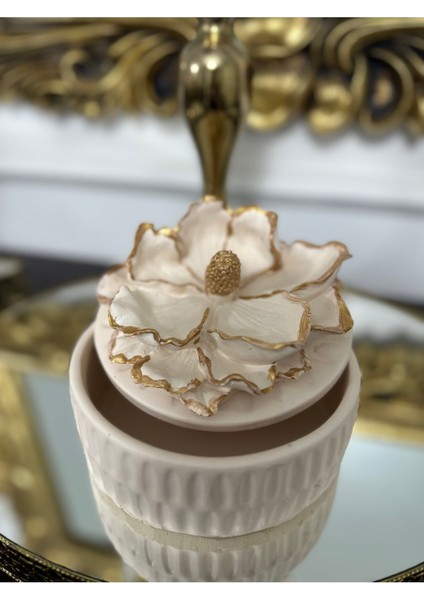 El Yapımı Dekoratif Manolya Kapaklı Kutu fiyatları