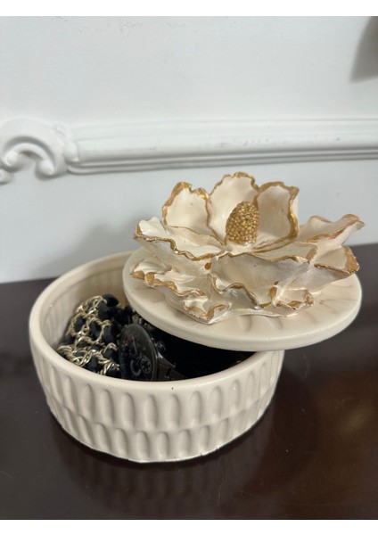 El Yapımı Dekoratif Manolya Kapaklı Kutu modelleri