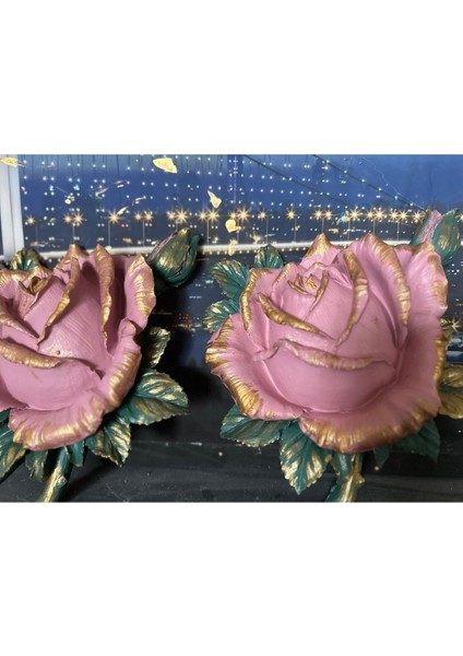 Duvar Dekor 3lü Set Çiçek , Lotus Gül indirimleri