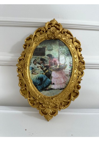 Dekoratif Duvar Tablo 2li Set Dekopaj Teknikle 32CM indirimleri