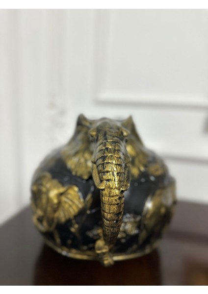 Filli Büyük Vazo ,dekoratif Fil Detaylı Vazo (26X35) cm fırsatları