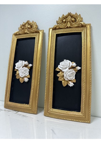 Duvar Tablosu 2 Li Siyah Gold