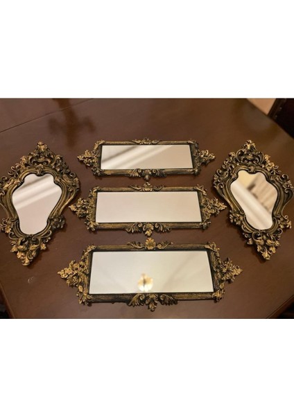 Dekoratif 5 Li Ayna Set Büyük Boy
