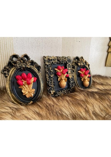 El Yapımı Masa Duvar Dekoratif Tablo , Küçük Boy Çiçekli Çerçeveli Dekoratif Aksesuar fiyatları