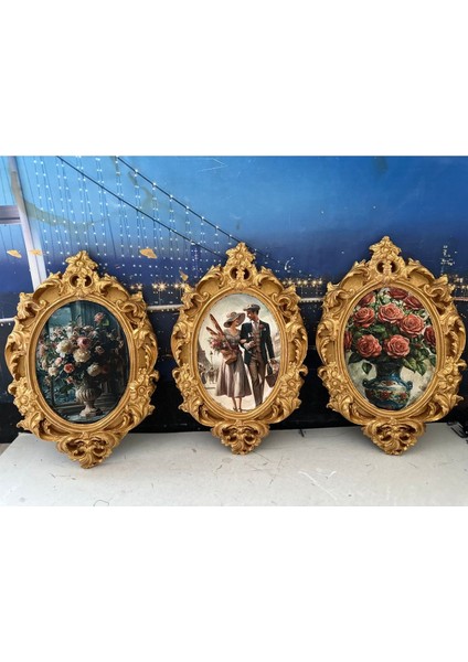 Dekopaj Tablo 3lü Set 25CM Vintage Tarzı Özel El Yapımı Tablo fırsatları