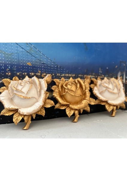 Duvar Çiçek 3lü Set Lotus ,gül ,şakayık Model fırsatları