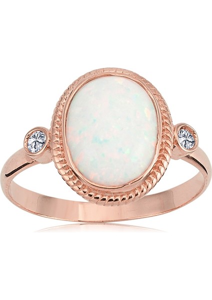 Gümüş Yüzük - Vintage Opal Taşlı 925 Ayar Gümüş Yüzük-Otantik Opal Taşlı Gümüş Yüzük-Hediye 925 Ayar Gümüş Yüzük