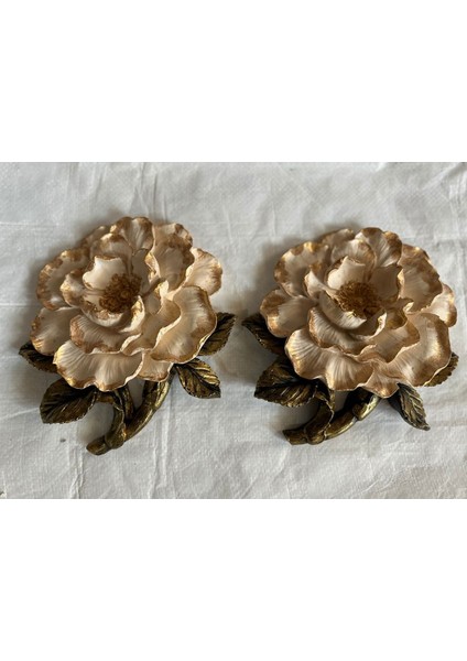 Duvar Süsü Çiçek 2li Set 25CM