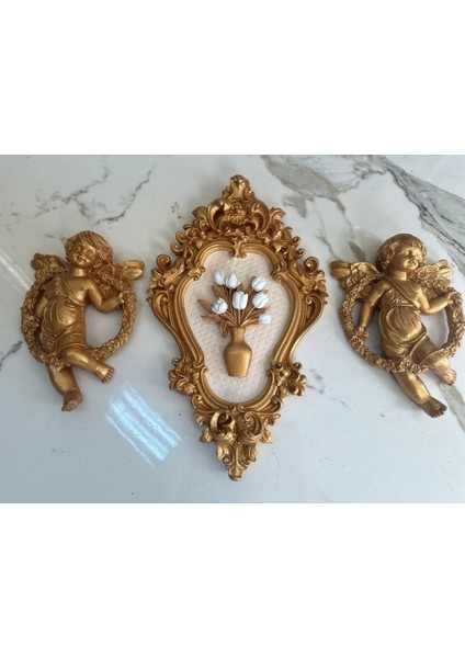 Duvar Dekor Melek ve Melekli Tablo Set 3 Lü fiyatları