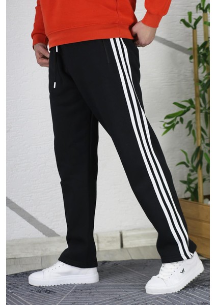 Erkek Kışlık Kalın 3 Iplik Içi Şardonlu Düz Paça Eşofman Altı