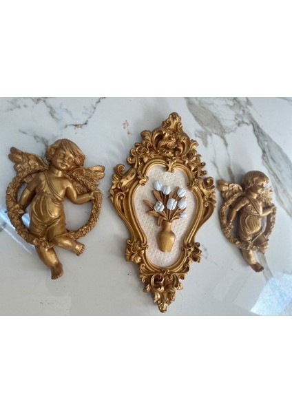Duvar Dekor Melek ve Melekli Tablo Set 3 Lü fırsatları