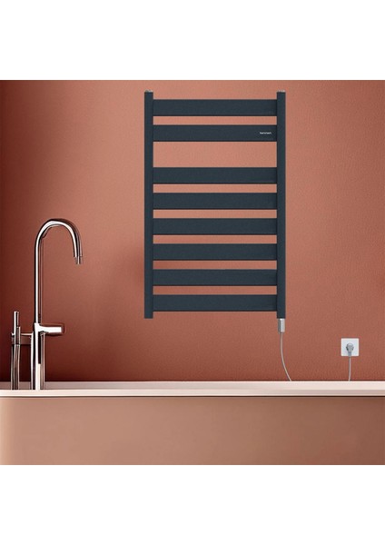 800X500 Lara Antrasit 400W Elektrikli Havlupan Su Sıçramaya & Aşısı Isınmaya Karşı Korumalı