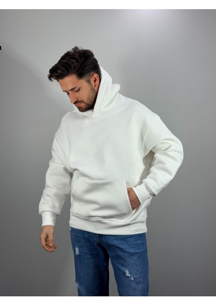 Beyaz Oversize Sweatshirt