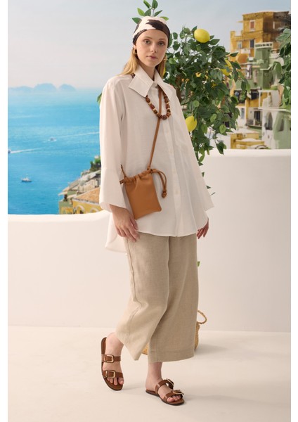 Çift Yakalı Gömlek Beyaz modelleri