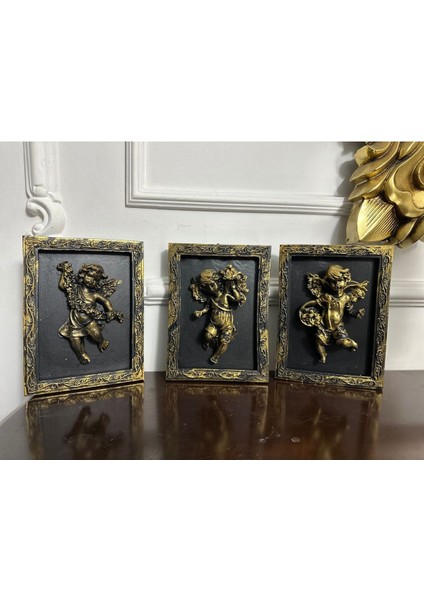 Melekli Duvar Tablo 3 Lü Set 20 cm fiyatları