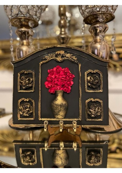 Kişiye Özel Dekoratif Anahtarlık , Çiçekli Anahtar Askısı