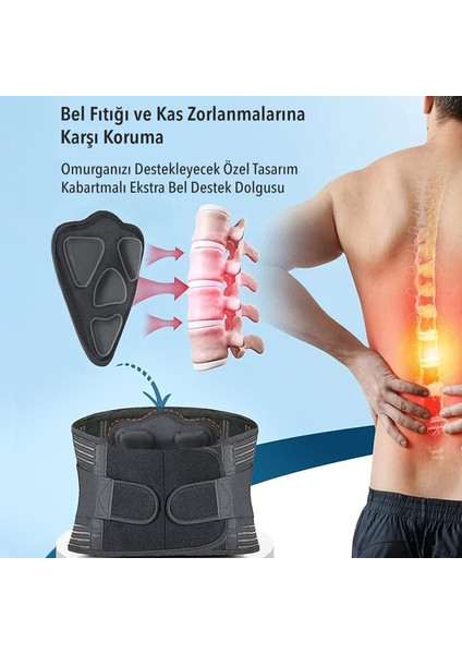Medikal Bel Korsesi Ekstra 3D Bel Dolgu Aparatlı Balenli Bel Destek Korsesi Medikal Korse fiyatları