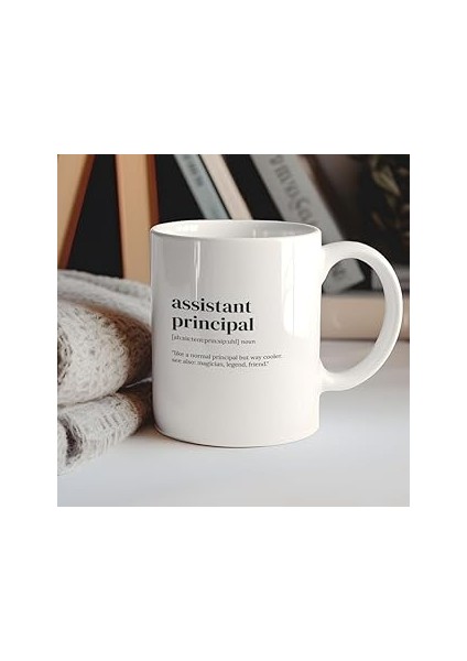 Print Dore Tanım Kupa Müdür Yardımcısı, Kahve Kupa, Patrona Hediye, Fu Ingilizce Kupa