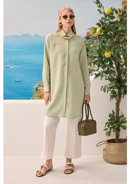 Robası Verev Çizgili Gömlek Okaliptus modelleri