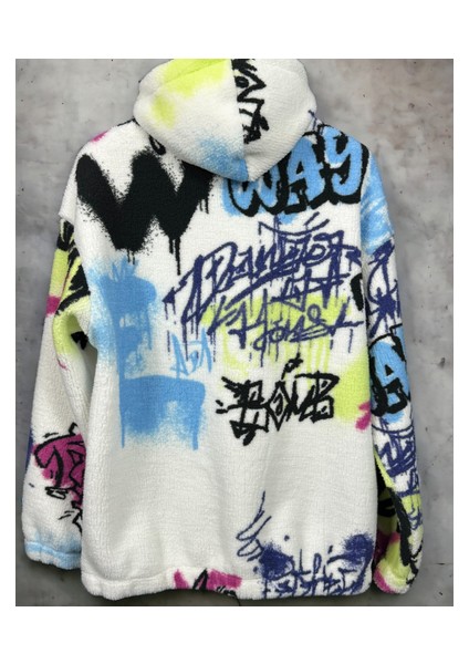 Renkli Fermuarlı Sweatshirt Beyaz fiyatları