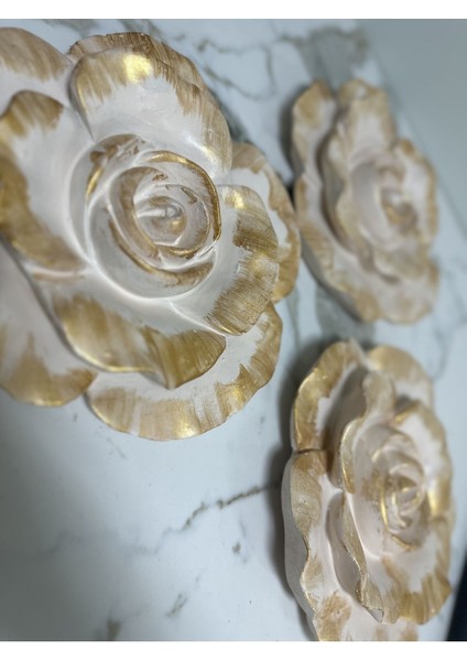 Duvar Gülü 3 Lü Set , Duvar Süsü Dekor indirimleri