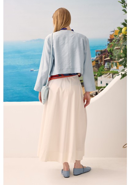 Modal Crop Ceket Bebe Mavi fiyatları