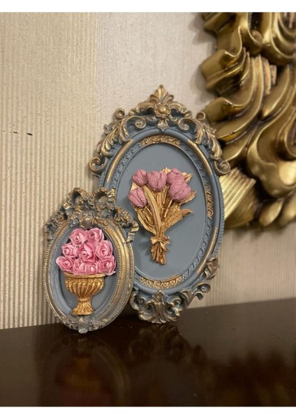 Çerçeve Takımı 2 Li Çiçekli fiyatları