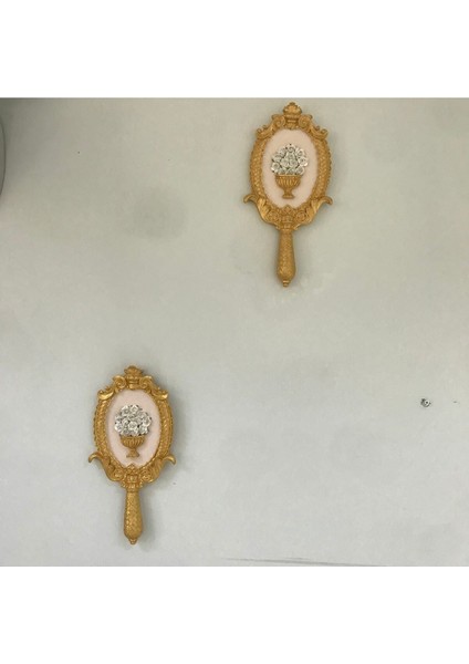 El Aynası Özel Tasarım Çiçekli Tablo Modeli 2li modelleri