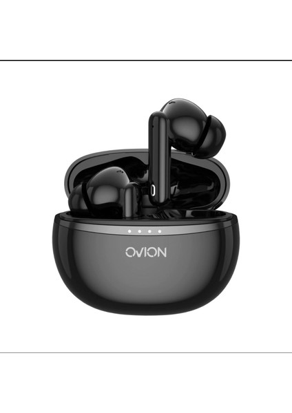 Ovıon Vıo Pod 2 TWS Bluetooth Kablosuz Kulaklık Siyah - IOS ve Android Uyumlu