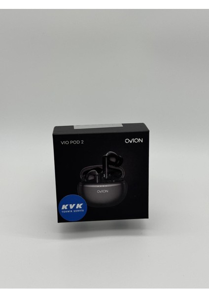 Ovıon Vıo Pod 2 TWS Bluetooth Kablosuz Kulaklık Siyah - IOS ve Android Uyumlu