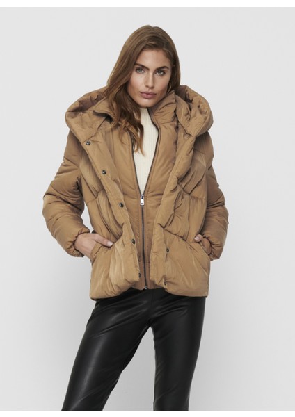 Onlsydney Sara Puffer Jacket cc Otw Toasted Coconut