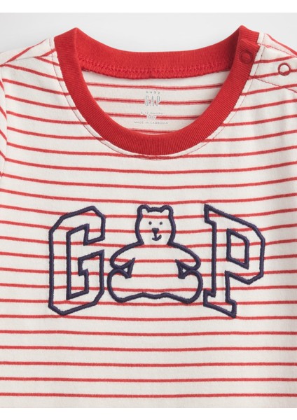 Bebek Kırmızı Baby Logo Raglan Tulum fiyatları