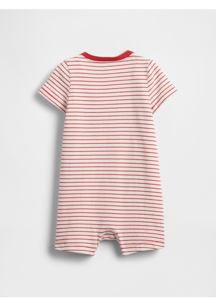 Bebek Kırmızı Baby Logo Raglan Tulum modelleri